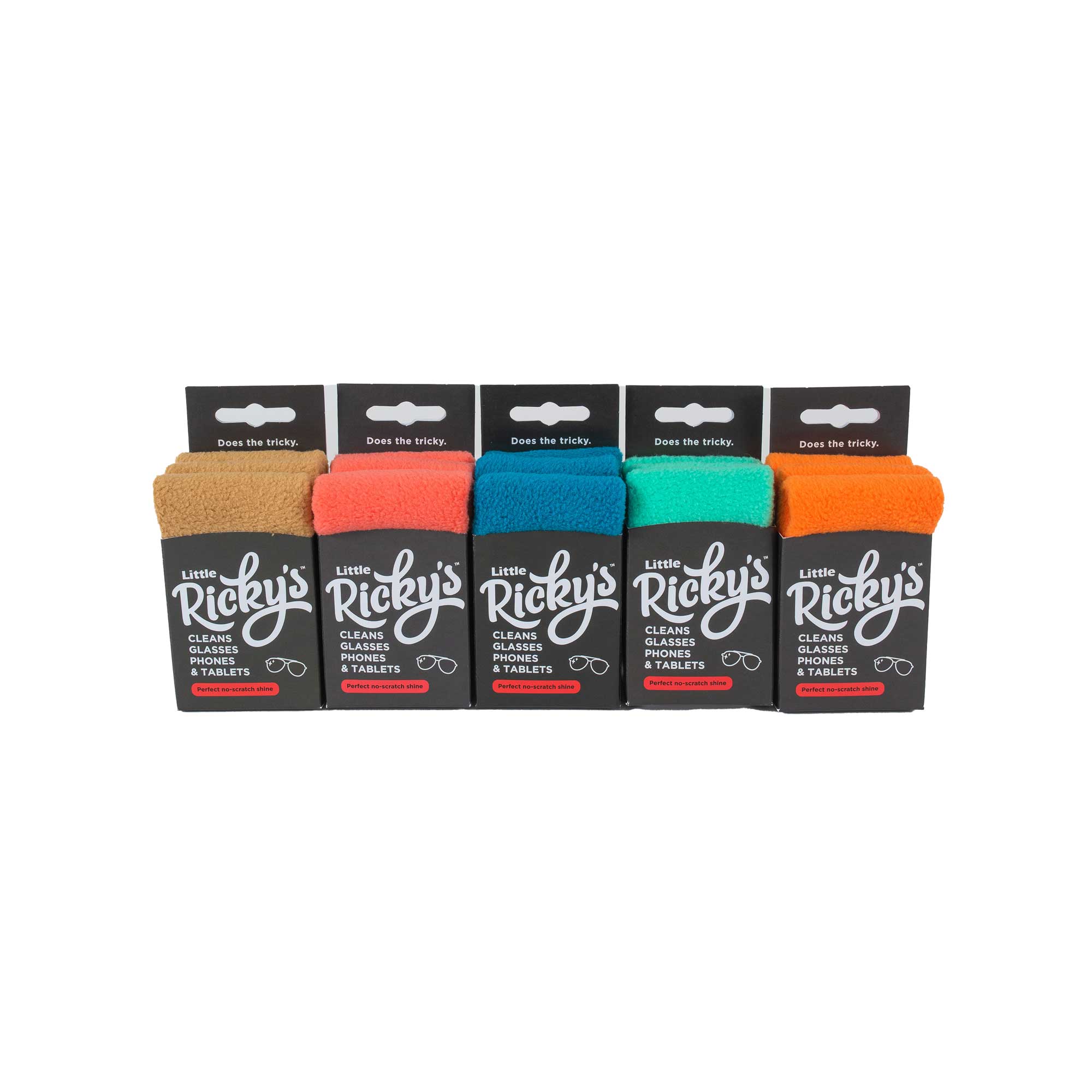 American Blanket Company - Little Ricky Cleaning Cloths - Little ricky's in sand, coral, peacock blue, mint, and tangerine